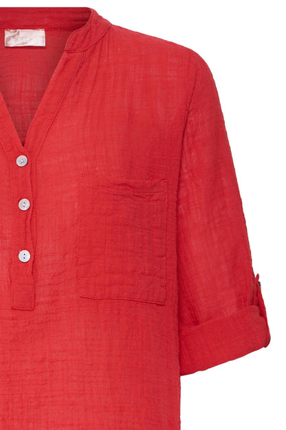 Sbalexa Solid Blouse 2 Rød