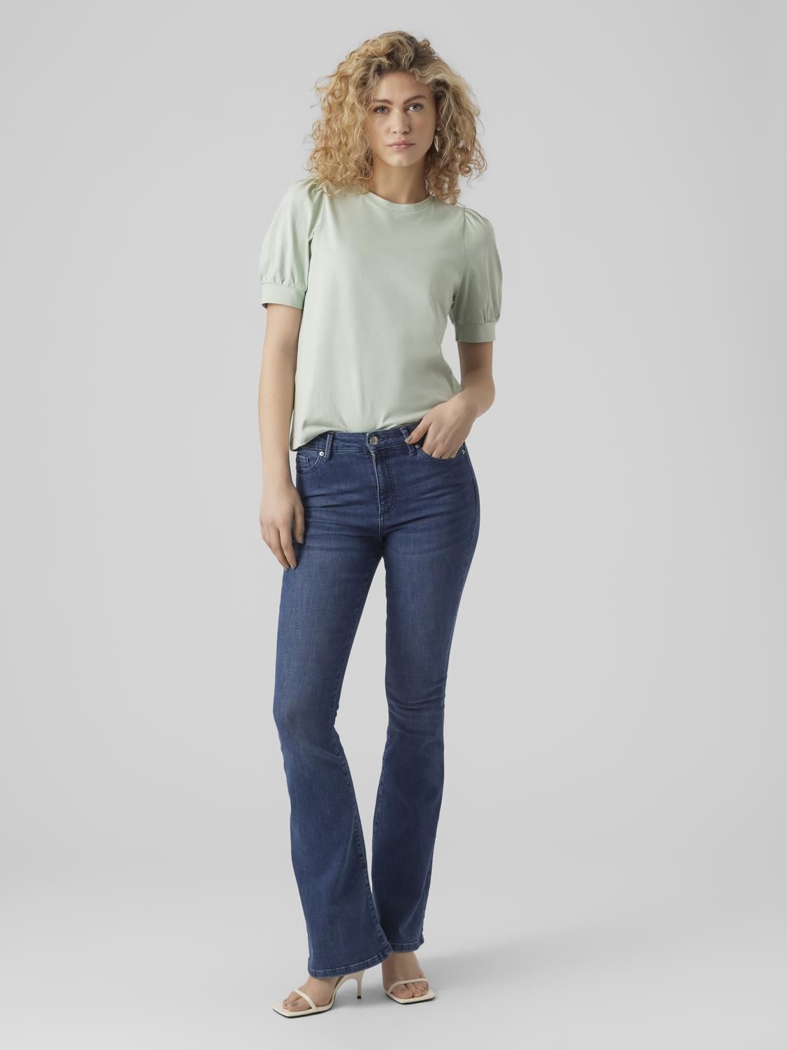 Awkerry 2/4 O-Neck Top Noos Grønn