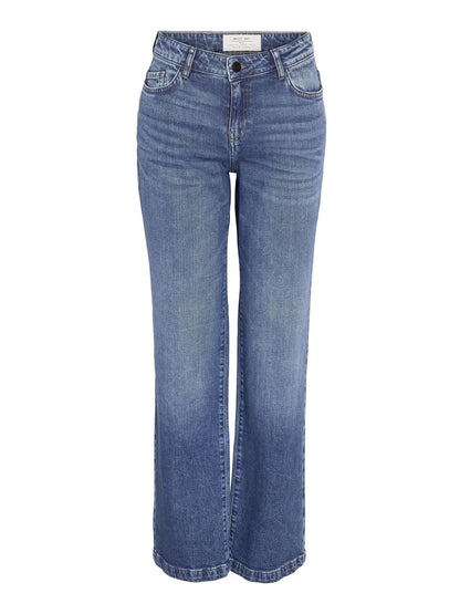 NMNILA LW WIDE JEANS Blå