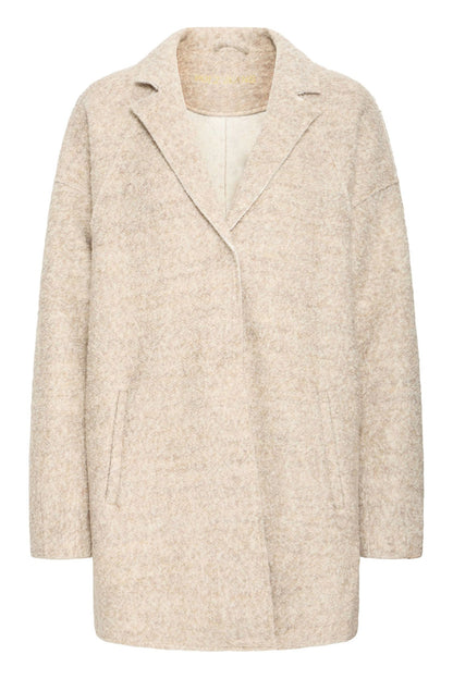 Pzlula Wing Sl. Coat Beige