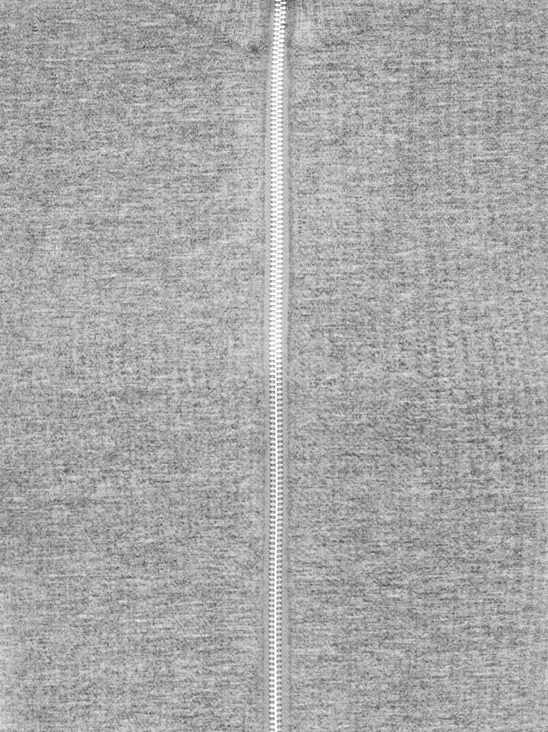 Onlbianca Sl Highneck Zip Vest Knt Grå