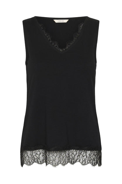 Cralvaia Jersey Lace Top Sort