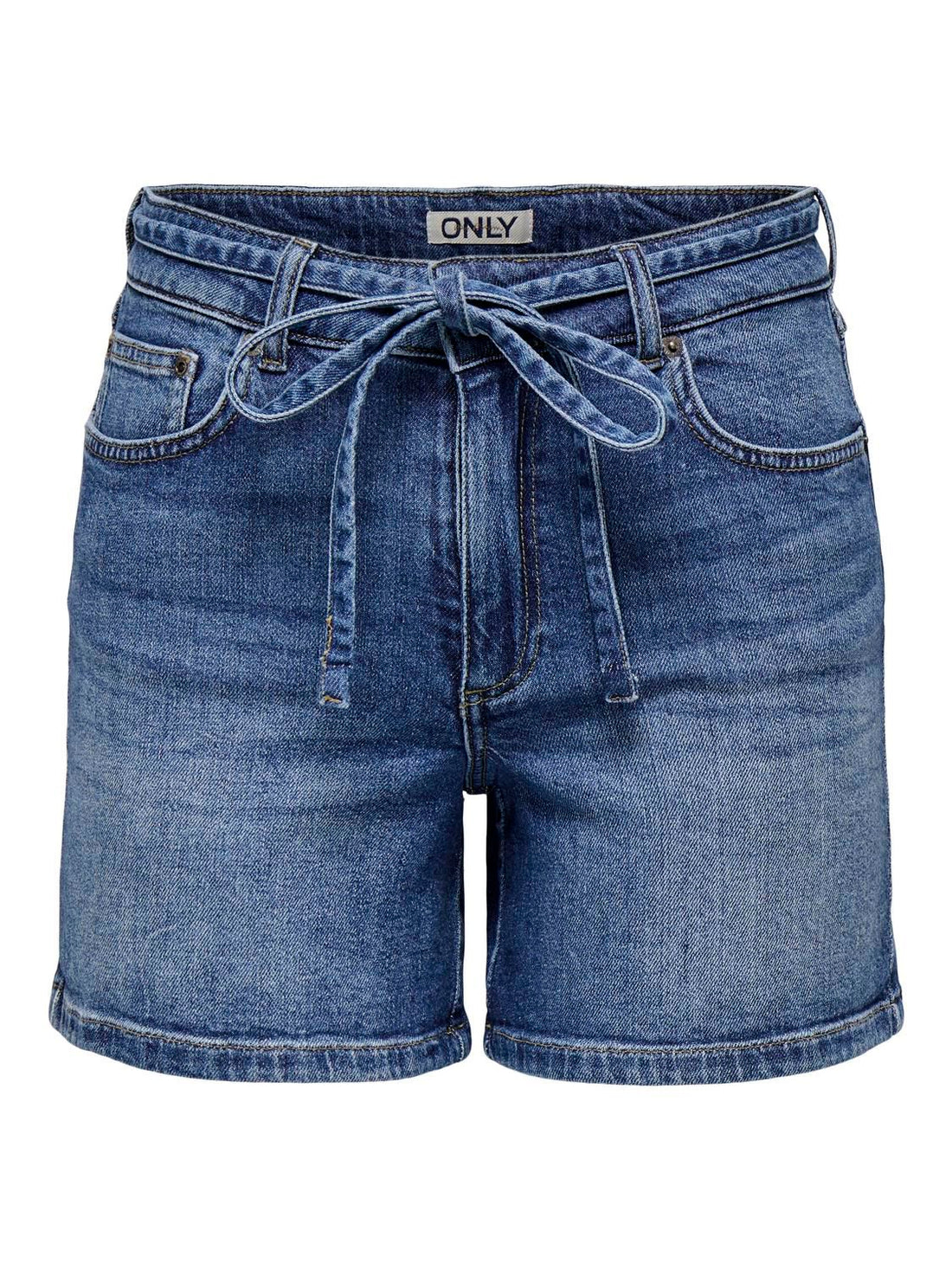 Onlgianna Mw Belted Shorts Azg Dnm Noos Blå