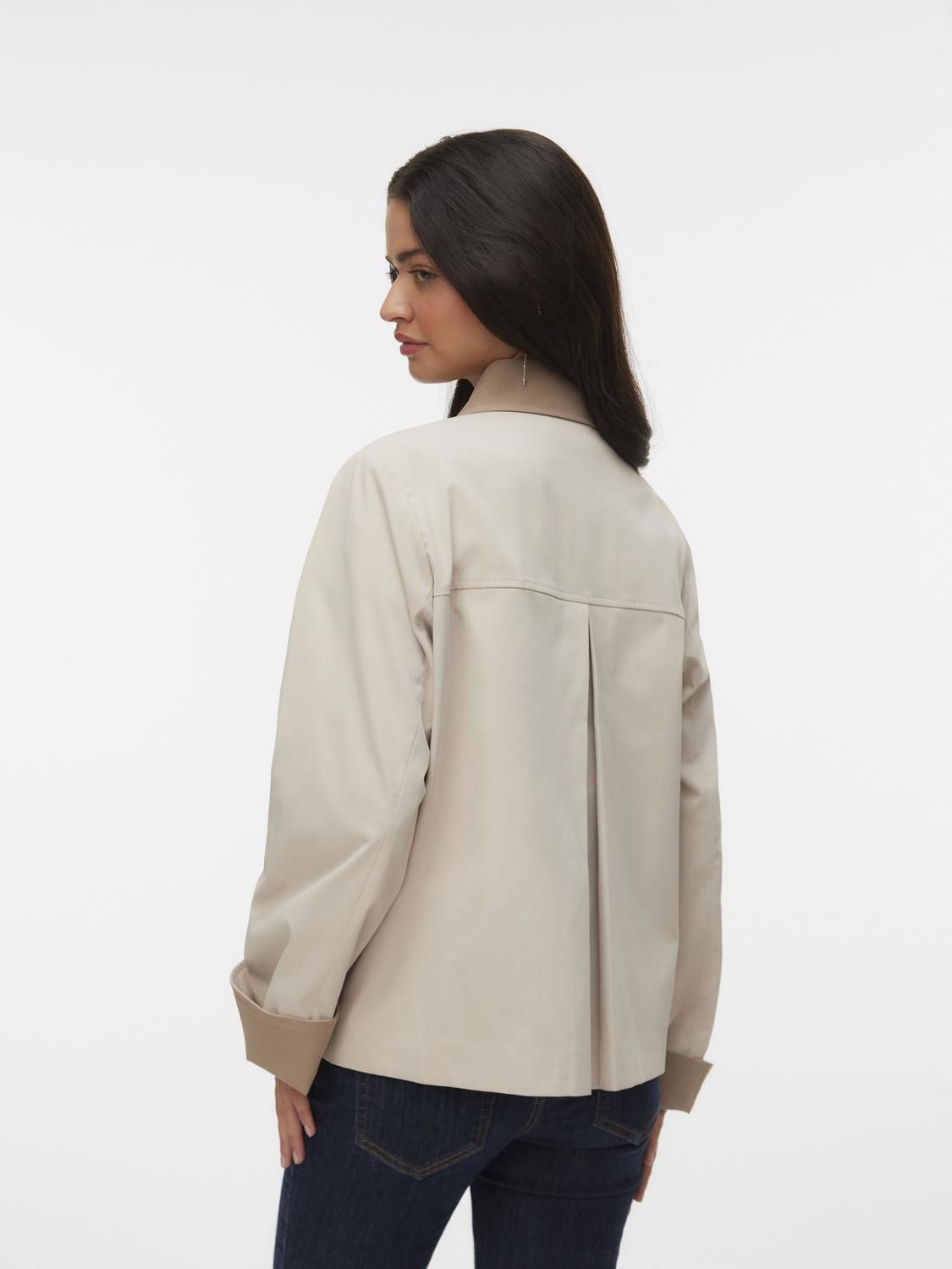 Vmchelseapoppy Short Jacket Noos Lys Beige