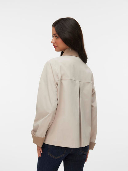 Vmchelseapoppy Short Jacket Noos Lys Beige