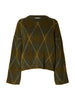 Slwlulu Brushed Argyle Knit O-Neck Noos Grønn