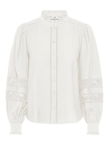 Jdykaro L/s Shirt Wvn Hvit