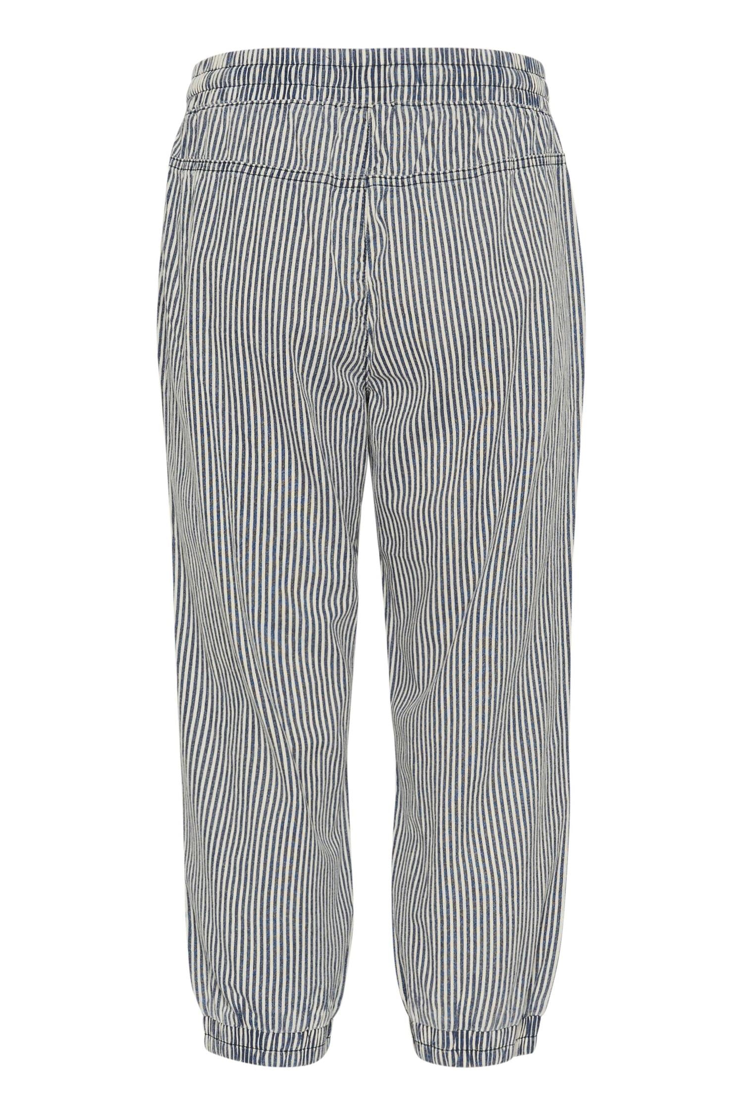 Kanaya Striped Capri Pants Svart