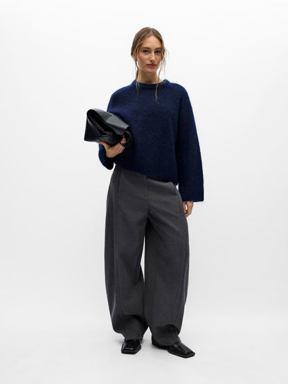 Objnete Yo L/s Lo Knit Pullover 147 Blå