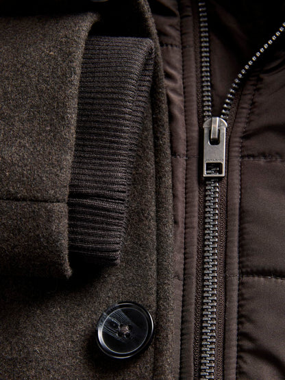 Jprmelton Wool Blend Coat Aw26 Sn Brun