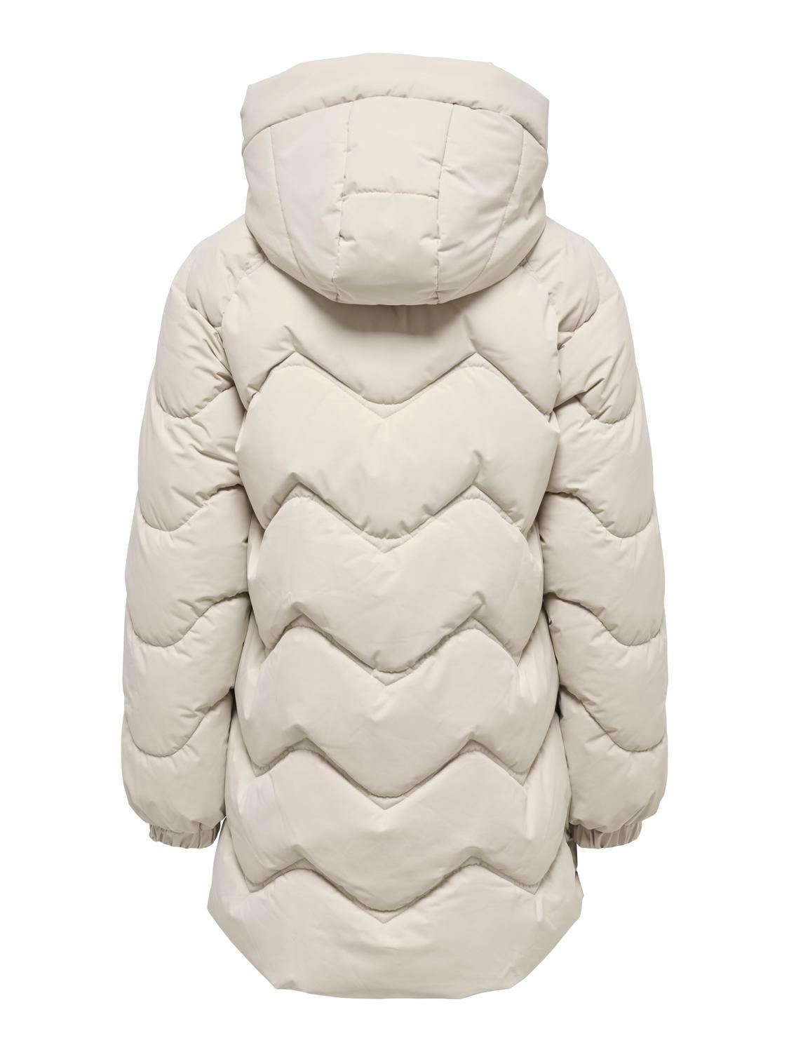 Jdypower Long Hood Puffer Otw Hab Beige