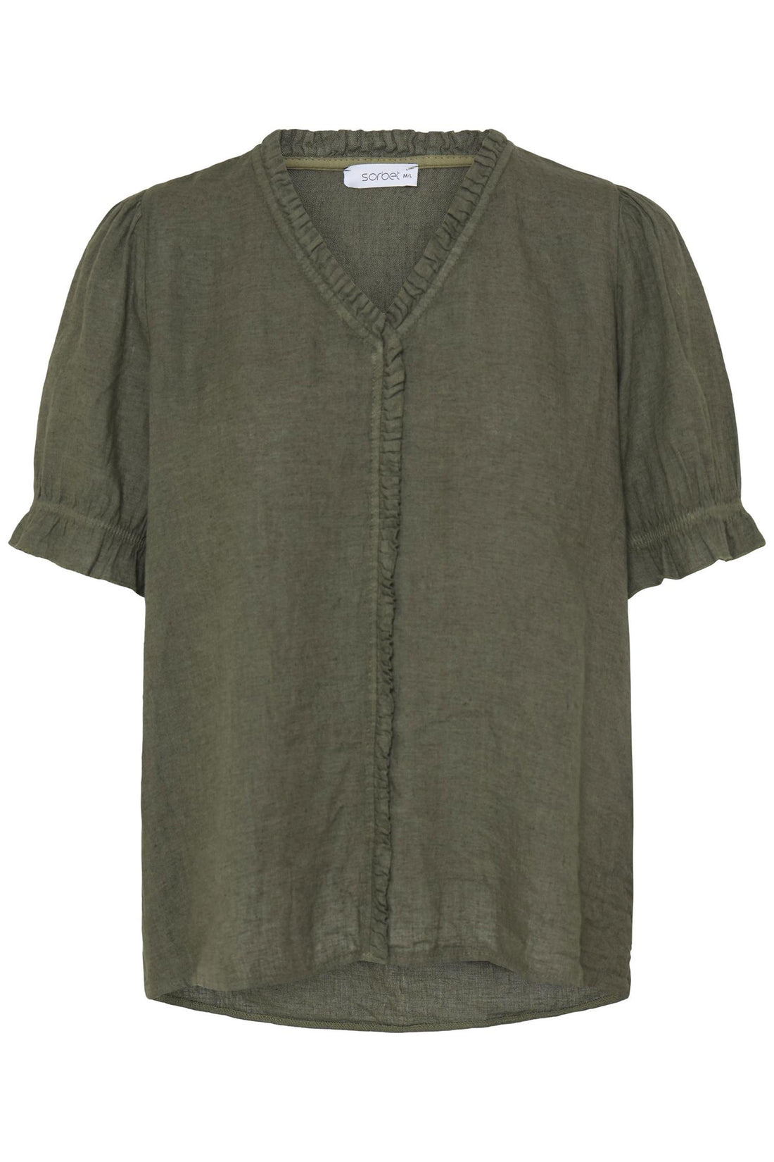 Sbfontanelle Ss Flounce Blouse Grønn