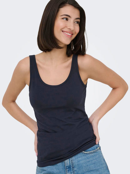 Jdyava S/l Tank Top 180 Jrs Noos Blå