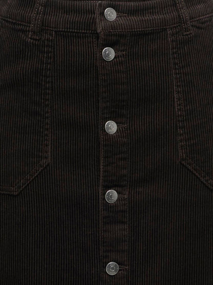 Jdyshiraz Hw Midi Button Skirt Pnt Brun