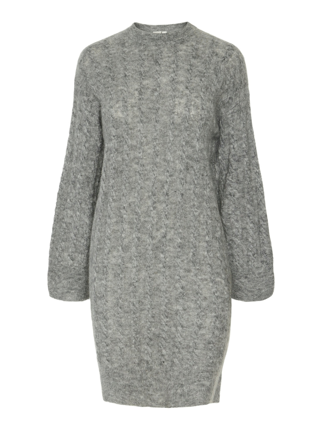 YASLELU LS KNIT DRESS S. Grå