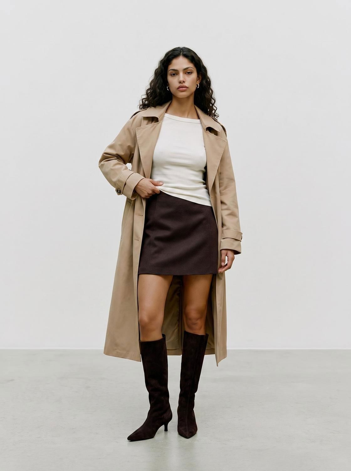 Vmfortuneallison Hw Short Skirt Ga Noos Brun