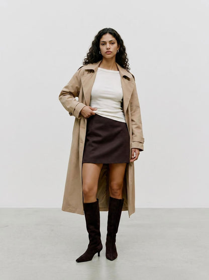 Vmfortuneallison Hw Short Skirt Ga Noos Brun