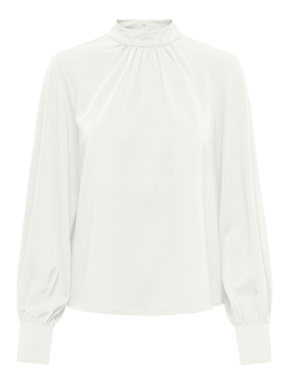 Jdyaya L/s Hn Top Wvn Dia Hvit