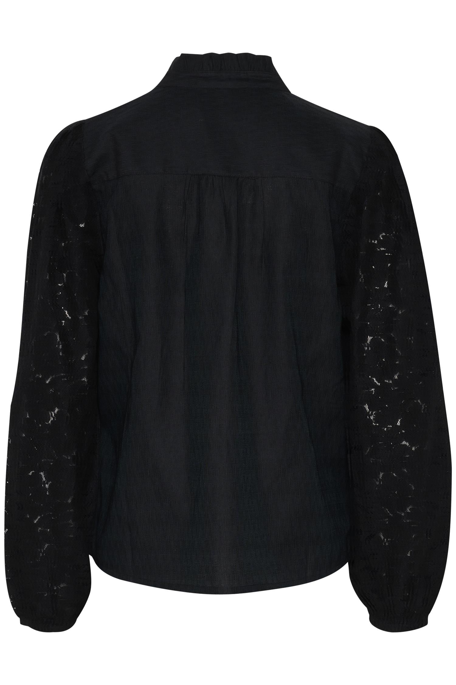 Crliselin Lace Blouse Mørkeblå