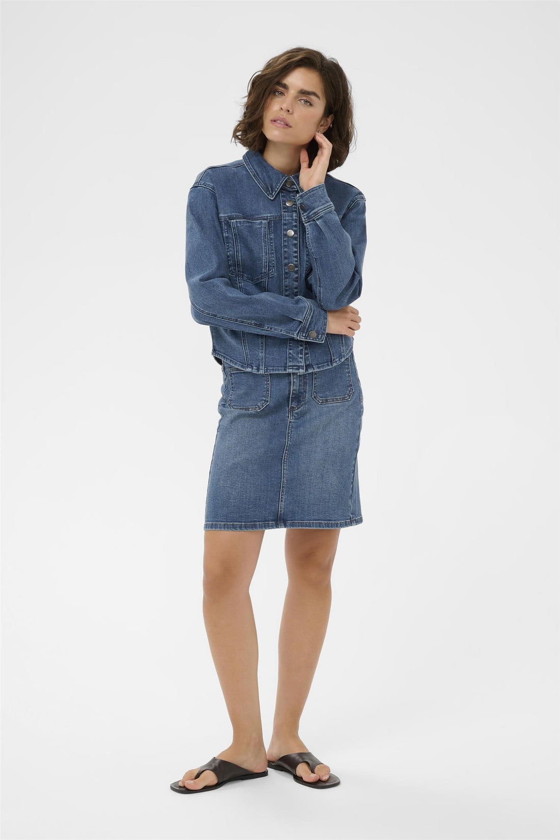 Kakarla Denim Skirt Blå