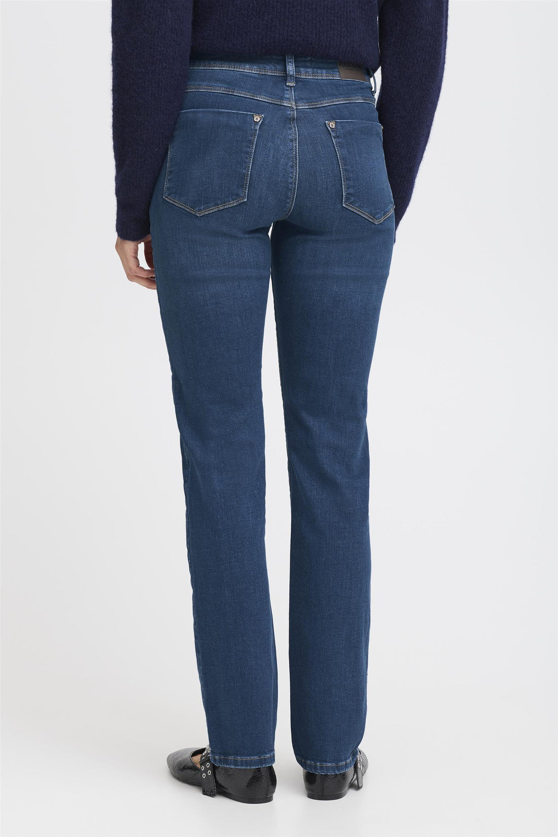 PZSANDRA HW Jeans Medium Straight Leg Jeans