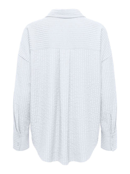 Onloregon Bari L/s Shirt Wvn Hvit