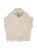 VMBANG SL HIGHNECK ZIPPER VEST BOO Lysegrå