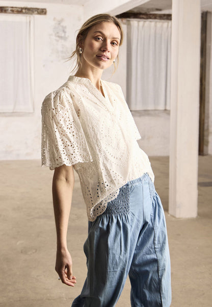 Pzjill Denim Capri Blå