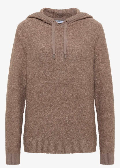 BOUCLE HOODY Brun