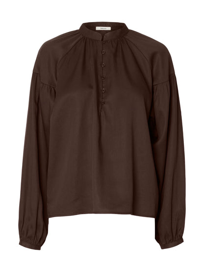 Slwdonna Ls Shirt Noos Brun