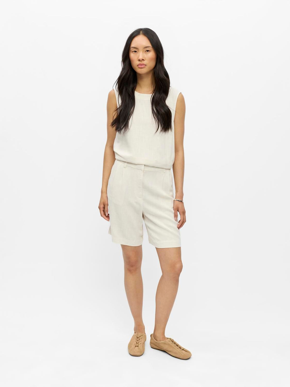 Objsanne Mw Lo Shorts Noos Beige