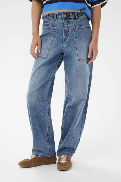Crsvea Ankl Jeans - Relaxed Fit Blå