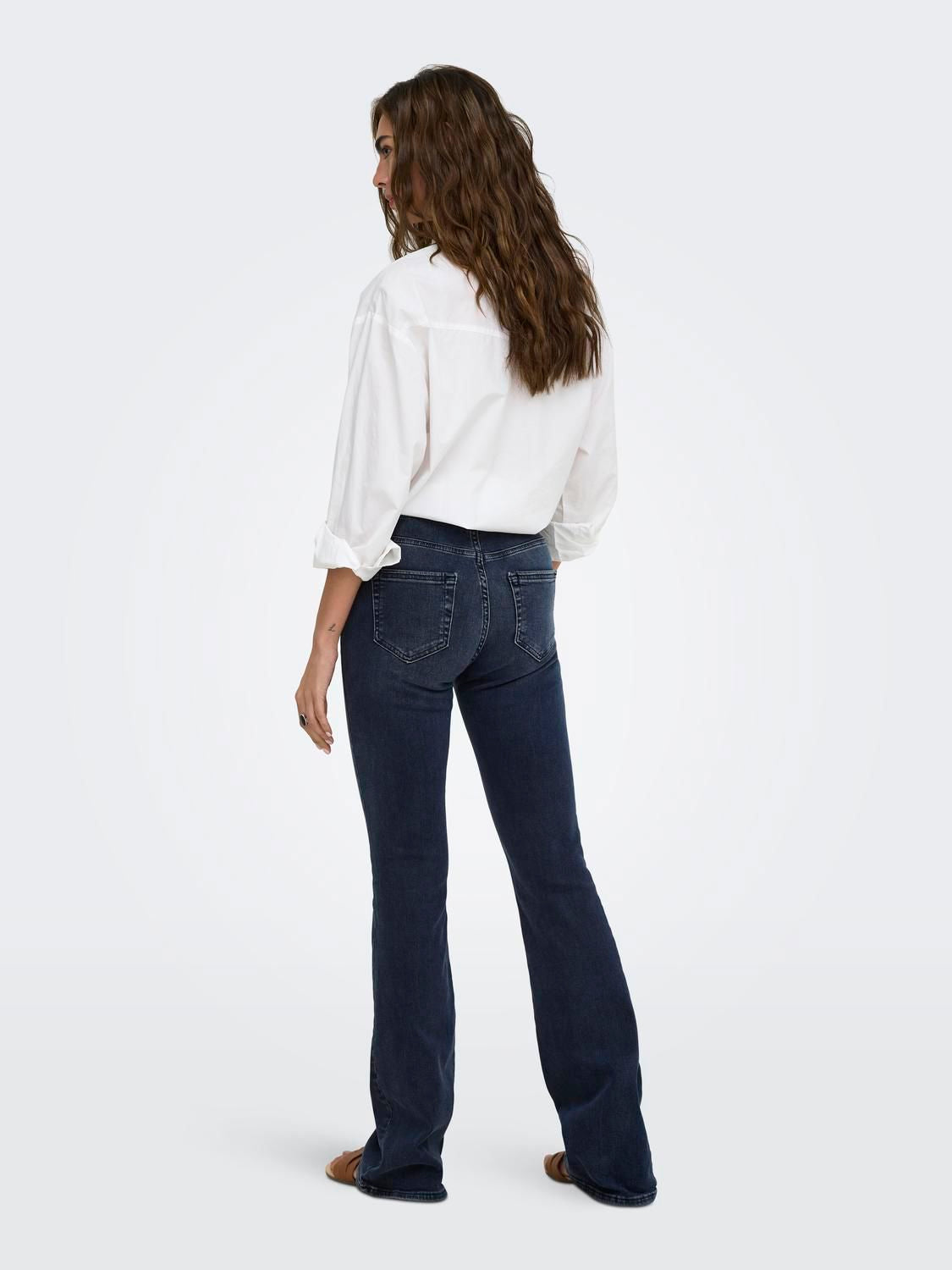 Onlblush Mid Flared Dnm Rea409 Noos Sort