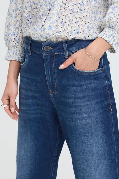 Pzanni Hw Jeans Barrel Leg Blå