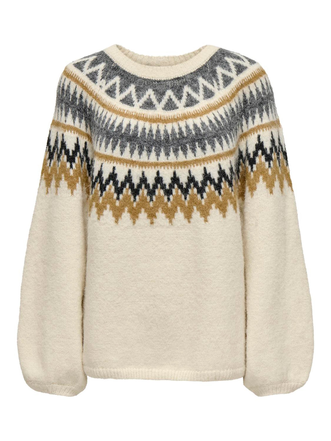 Onlreykja Ls O-Neck Knt Offwhite