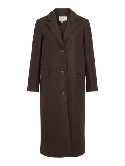 Visolo L/s Coat - Noos Mørkebrun