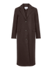 Visolo L/s Coat - Noos Mørkebrun