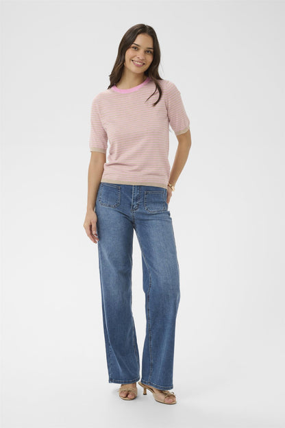 Kalizza Narrow Striped Pullover Rosa