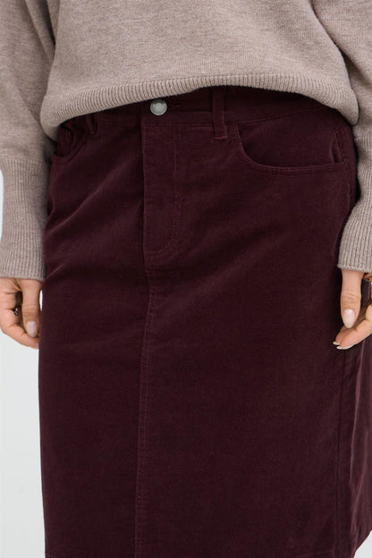 Pzsally Skirt Burgunder