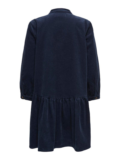 Jdyshiraz L/s Dress Wvn Dia Mørkeblå