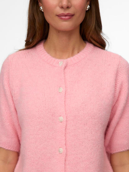 Vmkara 2/4 O-Neck Button Cardigan Exp Rosa