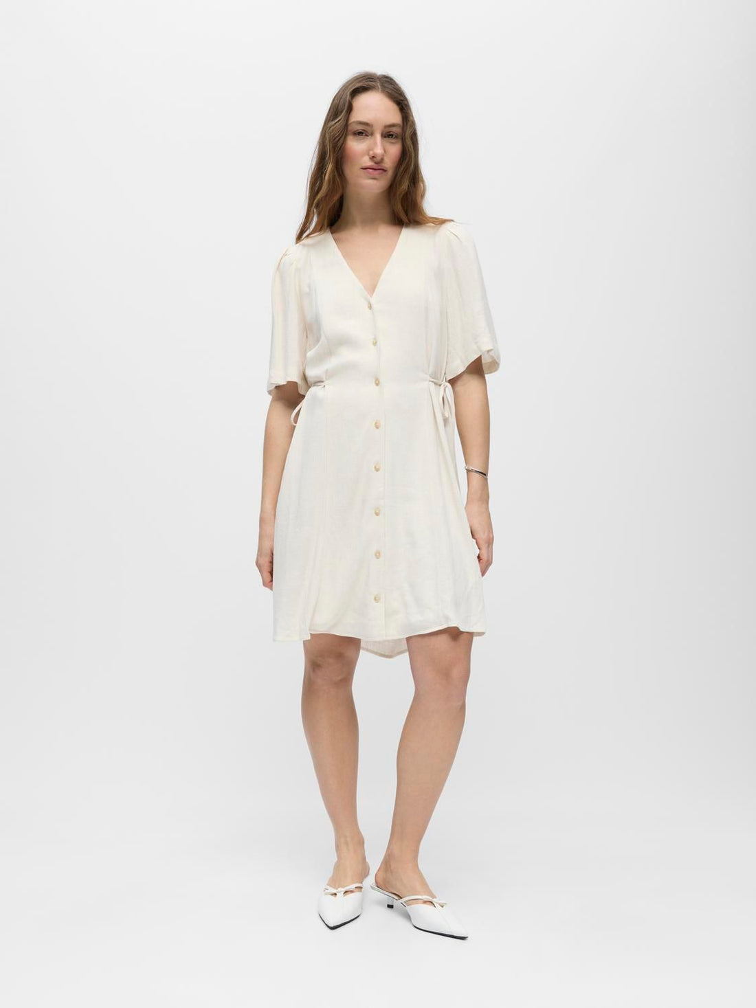 Objsanne S/s Re Short Dress 145 Nd Beige