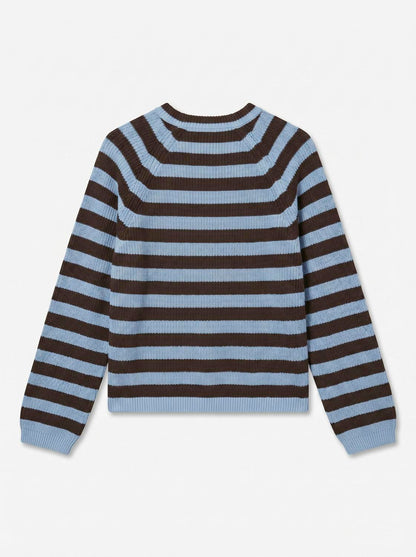 Awannalise Ls O-Neck Knit Cardigan Brun
