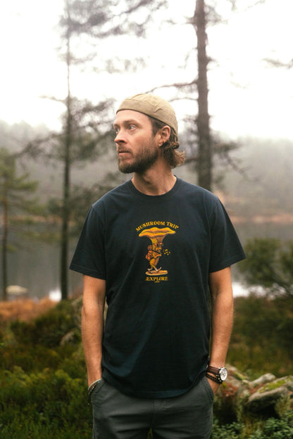 Mushroom Trip T-Shirt Blå