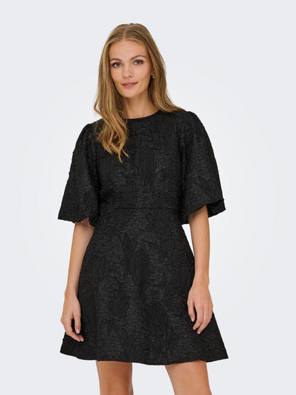 Jdydora S/s  Bow Dress Wvn Svart