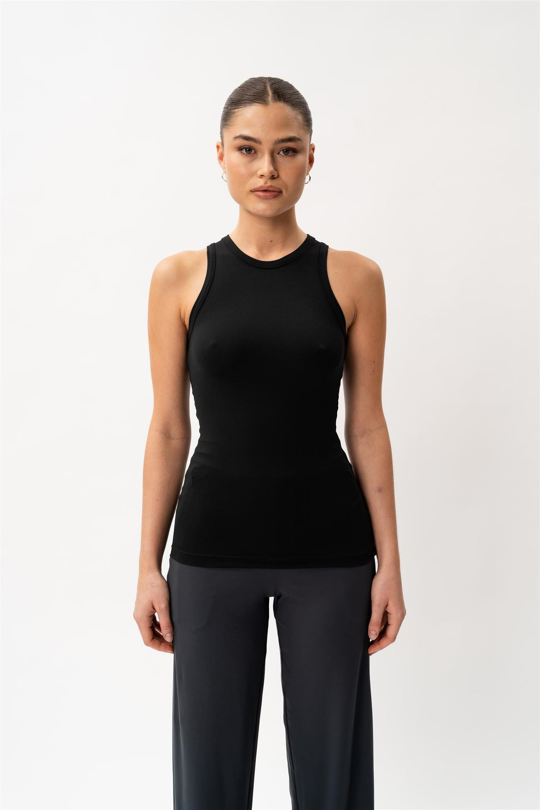 Soft Racerback Tank Svart