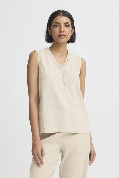 Pzluca Top Beige