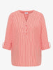 Seersucker stripe blouse Oransje