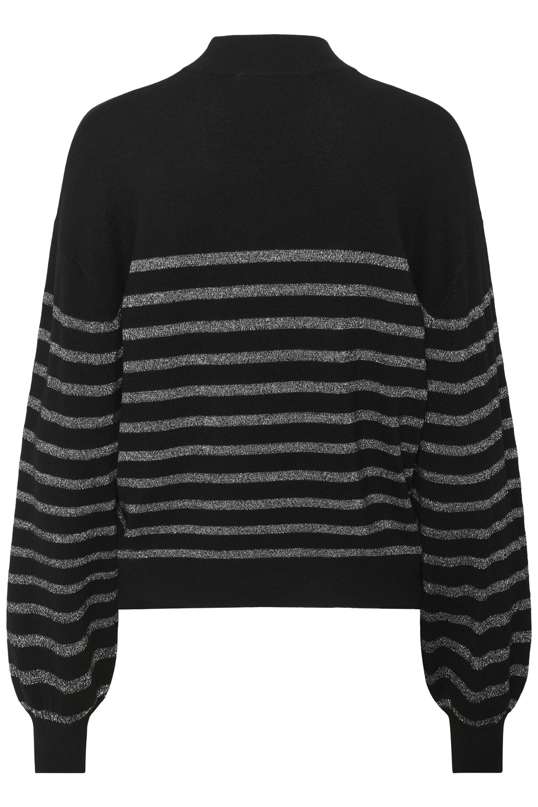 Kalizz Turtleneck Pullover Black / Silver Stripe