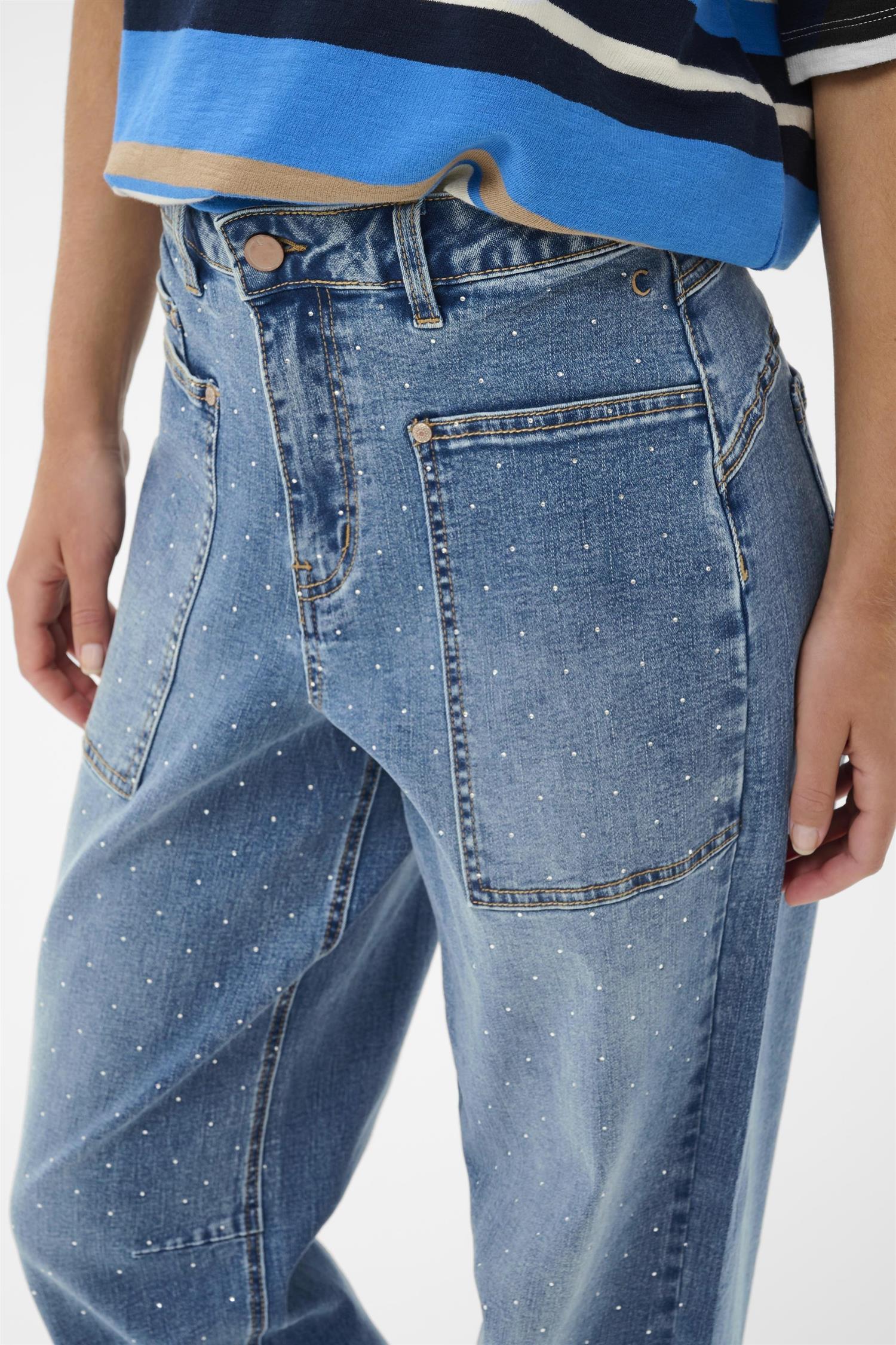 Crsvea Ankl Jeans - Relaxed Fit Blå